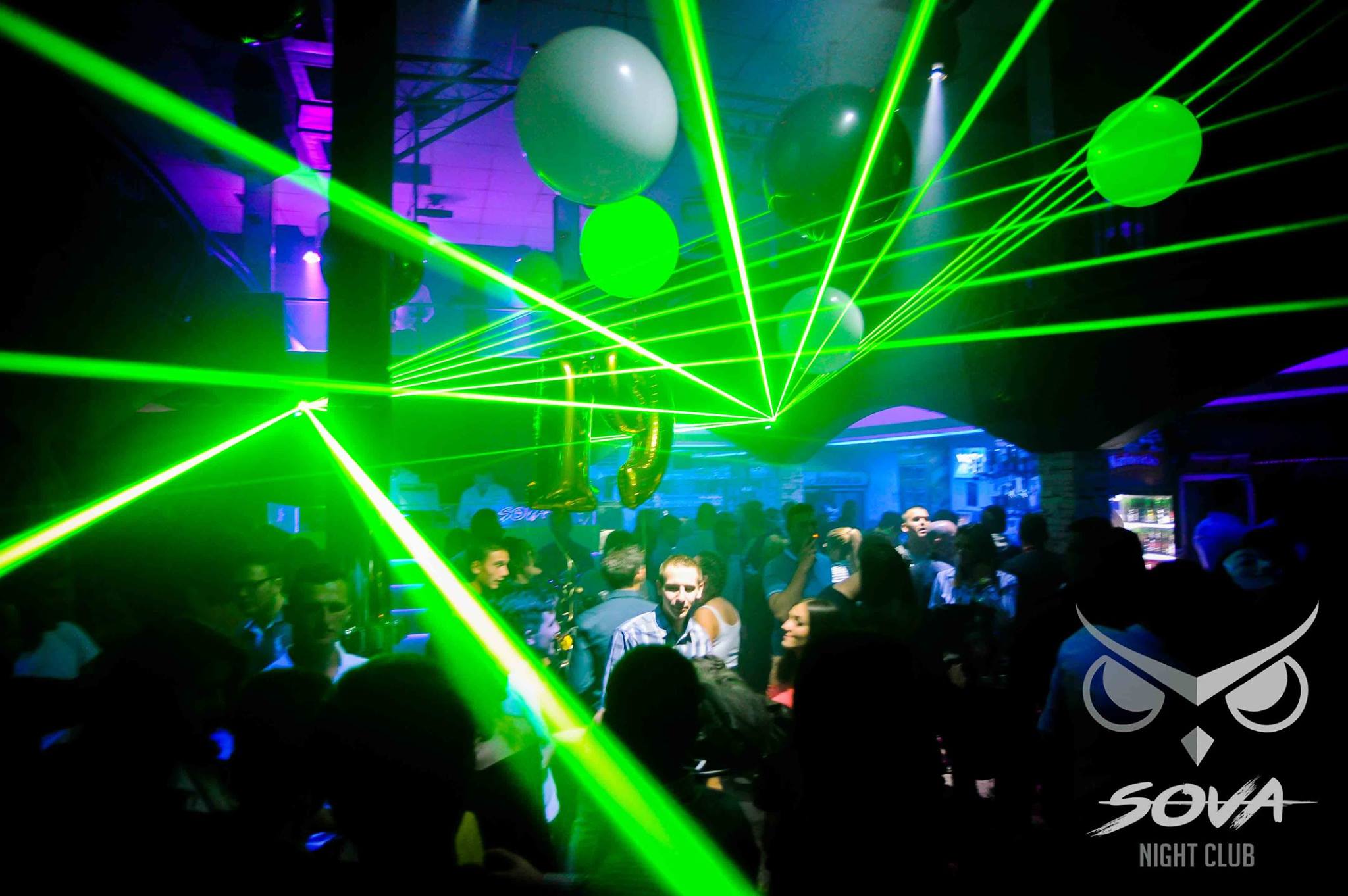 Laser Show @ Sova Club - Zagreb, Croatia